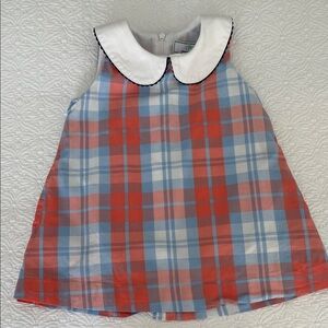Plaid Sleeveless Kids Dress in EUC